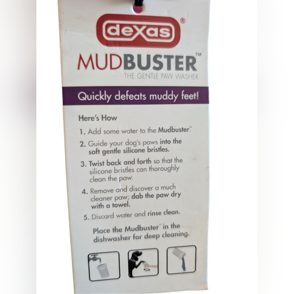 NWT Dexas Mudbuster Dog Paw Washer - Medium Pink - Picture 5 of 5